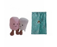 Jellycat Amuseables Pair of Marshmallows Plush Keychain Bag Charm NWT Cute Gift