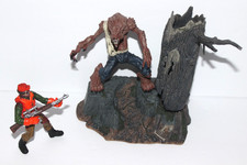 Rare 1997 McFarlane MONSTERS Werewolf Playset Action Figure Set Series 1 FLAWS