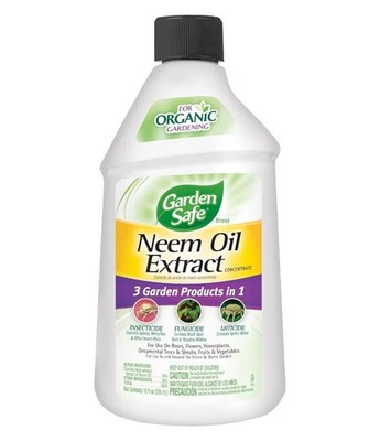 Garden Safe Neem Oil Extract Concentrate, Fungicide, Insecticide, Miticide, 10oz