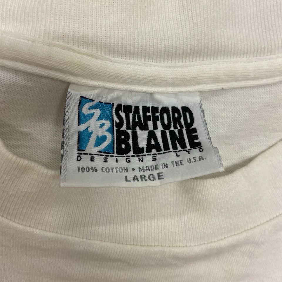 Camiseta de Colección Años 90 Queens Never Make Bargains Lewis Carroll Arte Talla Grande Foto 3 de 4