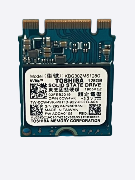 Toshiba Bg3 Ssd M.2 2230 128 Go Nvme Pcie Disque État Solide Kbg30zms128g 0cw4vk
