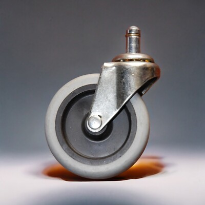 3'' Swivel TPR Caster with 7/16'' x 7/8'' Grip Ring Stem