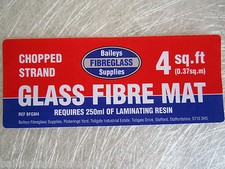 Fibreglass Chopped Strand Mat CSM Glass Fibre Resin GRP Matting