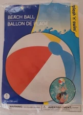 Outdoor Fun Splash 'n' Swim Beach Ball 23",  58 cm Swim Party, Prop, Fun