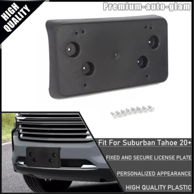 Front License Plate Holder Frame Bracket Mount For Chevy Tahoe Suburban 2020+ US