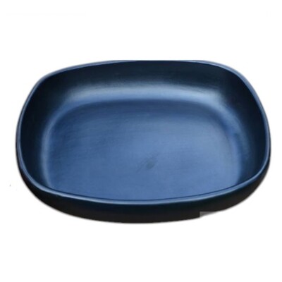 Tierra Negra Ofen zum Geschirr 20 cm quadratisch handgefertigte Auflaufform, gebrannter Ton