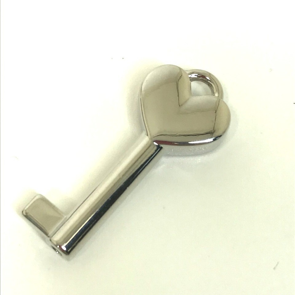 SAINT LAURENT PARIS Key padlock Logo heart Bag Charm logo Key ring eBay