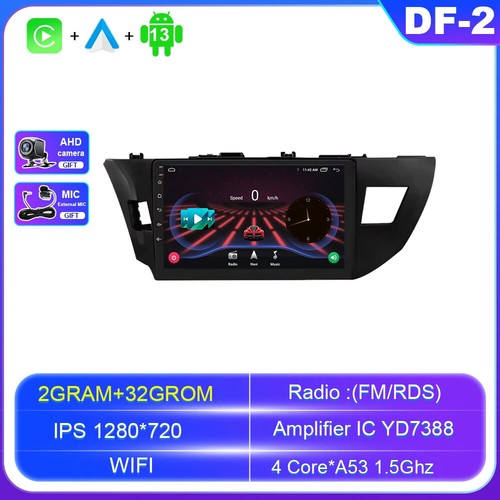 For Toyota Corolla Ralink 2013-2016 GPS Android CarPlay Car Radio Stereo Player - Picture 28 of 30