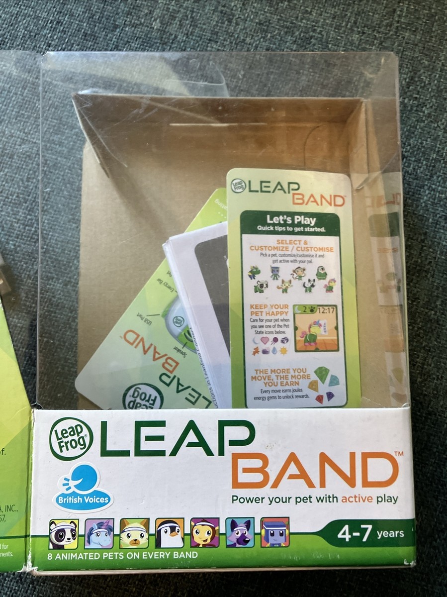 LEAP FROG LEAP BAND CHILDS ACTIVITY TRACKER AND VIRTUAL PET WATCH