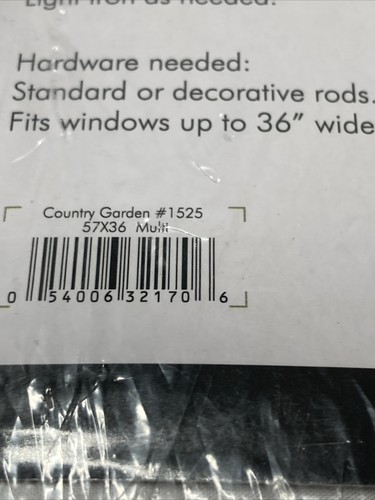 Country Garden Complete Kitchen Curtain Tier & Swag Set #1525 Windows Up To 36" - Picture 8 of 12