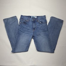 Old Navy Straight Jeans Built In Flex youth size 12 Regular Medium Faded Wash