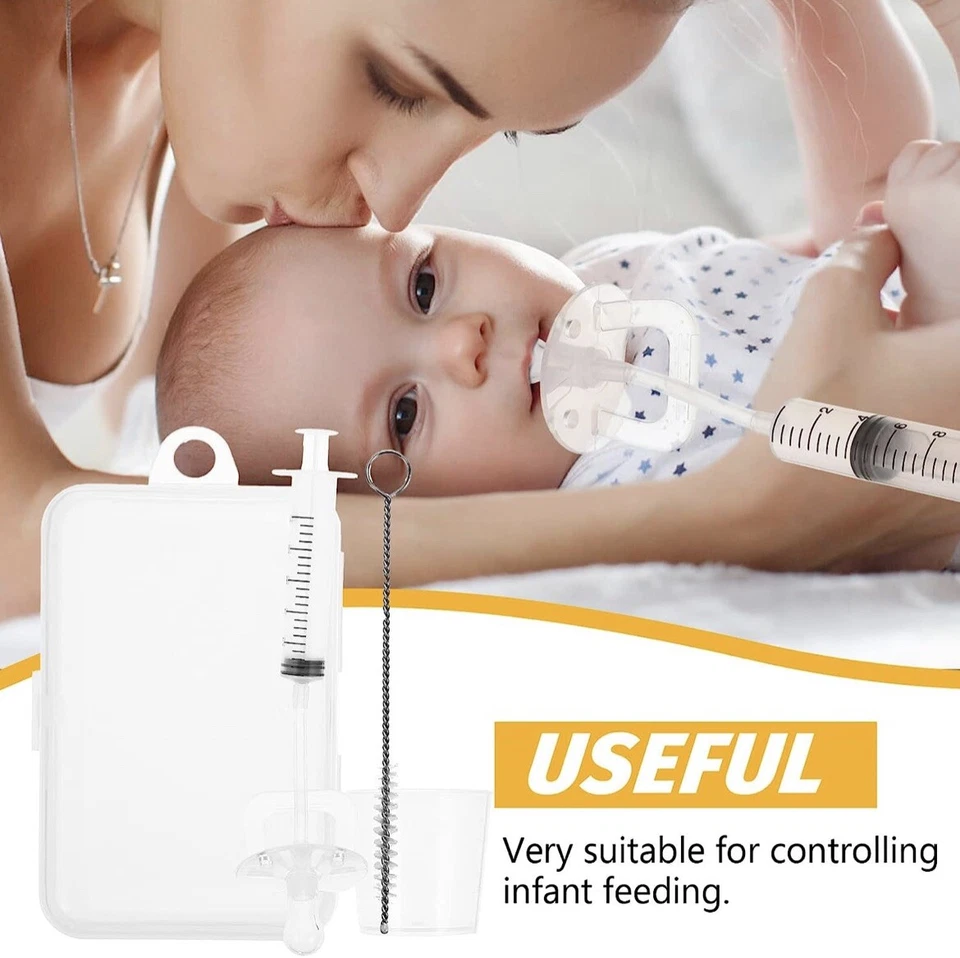 Baby Medicine Feeding Syringe Pacifier Oral Medicine Easy Dispenser Baby Feeder - image 3 of 4