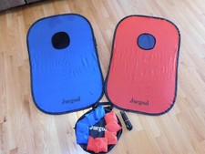 Juegoal 3x2ft Collapsible Portable Cornhole Game Set 2 Cornhole Boards 10 Bags