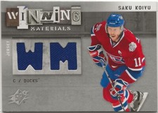 2009 2009-10 SPx Winning Materials Jersey #WMSK Saku Koivu Montreal Canadiens