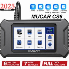 MUCAR CS6 Diagnostic Tool EOBD2 Scanner Automotive ABS SRS SAS EPB Code Reader
