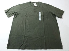 Duluth Trading Co Men's Longtail Pocket Henley Shirt DH3 Vintage Olive NWT