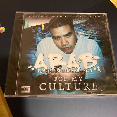 A.R.A.B. For My Culture 2008 - SUPER RARE RAP CD - Sealed New