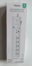 iHome 6 Outlet Smart Surge Protector Works with Alexa and Google Home, App Co...