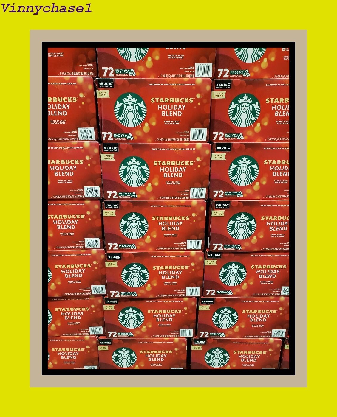 Starbucks Holiday Blend K-Cups Medium Roast Limited Edition - 72 Cups