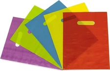 Line Packaging 9x12 Inch 100 Pack 1.25 Mil Rainbow Assorted Plastic Bags for ...