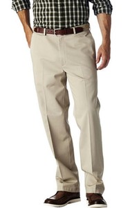 Haggar Hc10351 W2w Mens Comfort Waist Plain Front Straight Fit