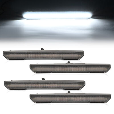 For GMC Sierra 2500HD 3500HD Canyon 20-23 24 LED Fender Side Marker Lights White