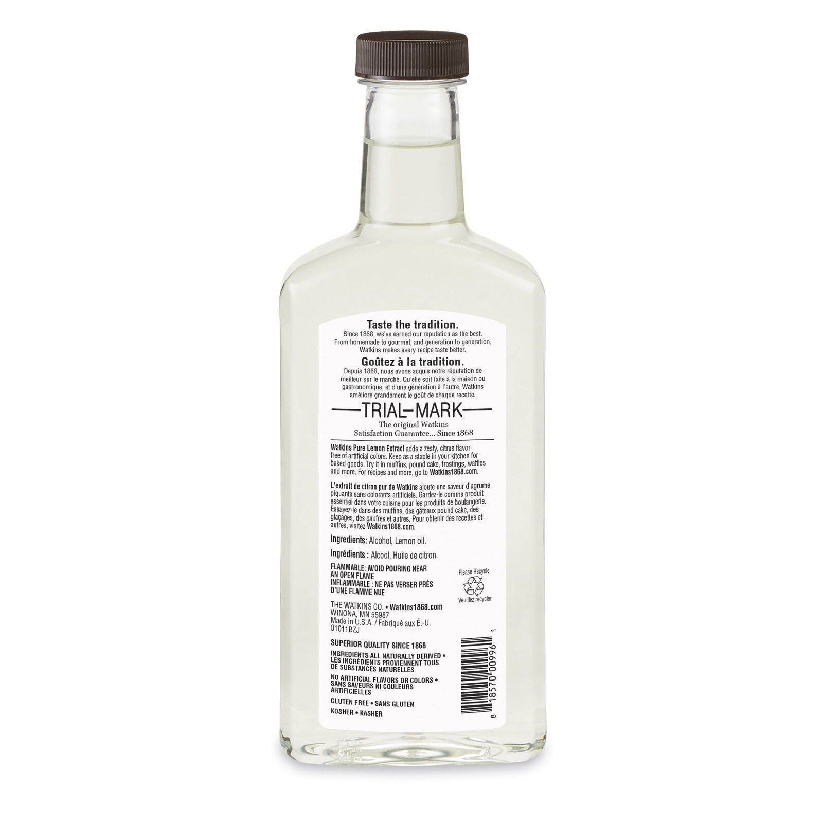 Watkins Pure Lemon Extract, 11 oz 818570009961 eBay