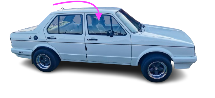 Fits: 1987-1993 VW Fox GL 4D Sedan Passenger Side Front Right Door