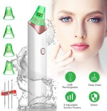 Blackhead Remover, USB Rechargeable Electric Facial Pore Cleanser, 3 Adjustable