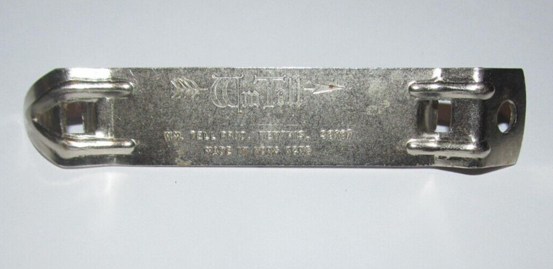 VINTAGE WM WILLIAM TELL BOTTLE OPENER BEER BEVERAGE APPLE CHURCH KEY MEMPHIS, TN