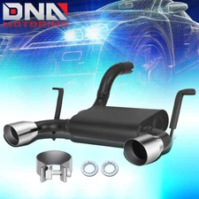 For 2018-2022 Jeep Wrangler JL 2.0L 3.6L 4" Tip Muffler Axle Cat Back Exhaust