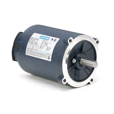 Leeson 102861.00 Electric Motor 1/2 HP 1725 Rpm 3PH 208-230/460 Volt 56C Frame