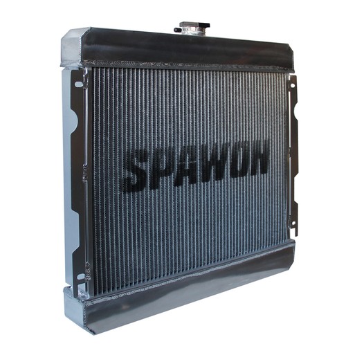 Radiador 4 filas SPAWON apto para Dodge Dart Plymouth Valiant 1970-1972 bloque pequeño V8 AT - Imagen 6 de 7