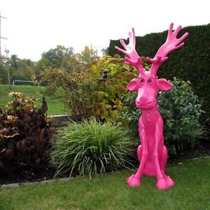 Elch Rentier Rudi Pink 144 Cm Deko Weihnachten Advent Dekoration Figur Garten Ebay