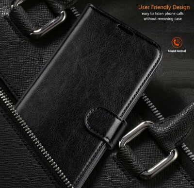 SEAHAI Cover per Oppo A16 / Oppo A16s / Oppo A54s, Custodia Pelle Flip Portafoglio con Kickstand/Slot per Schede/Protezione RFID, Premium PU/TPU Antiurto Magnetica Libro Case - Nero