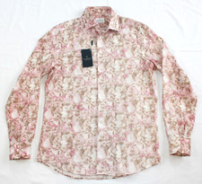 285 New EMANUEL BERG Casual Shirt Men's M/L 16 EU 41 Pink AOP Floral MODERN FIT