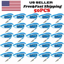 50PCS NEW BLUE Anti Static Antistatic ESD Adjustable Wrist Strap Band US SELLER