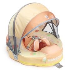 HECCEI Mambobaby Float with Canopy Baby Pool Swim Float for Swimming Ice Cream