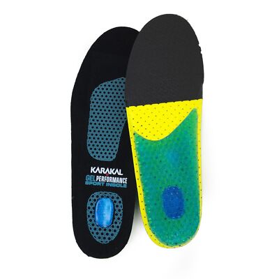 Karakal Einlegesohle Gel Performance für Badmintonschuhe und Squashschuhe