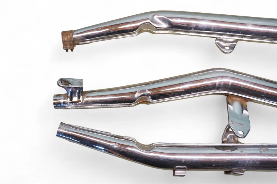 1975 Kawasaki S1 250 Triple Exhaust Mufflers S1250 *2708 #17  - Image 3 of 4