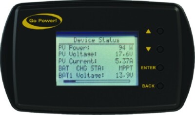 Go Power! 82959REVB Bluetooth -Enabled MPPT Remote GP-RVC-MPPT