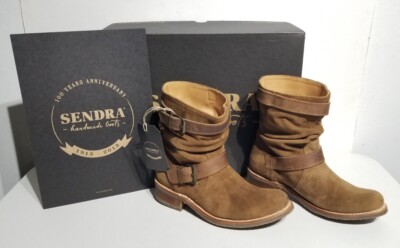 Rare 100th Anniversary Sendra City 9235 Double Buckle Brown Women's Boots 6  New
