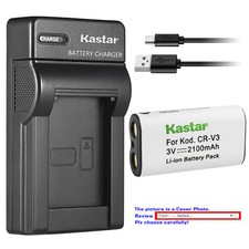 Kastar Battery Slim Charger for Toshiba CRV3 PDR-2300 PDR-3300 PDR-3320 PDR-4300
