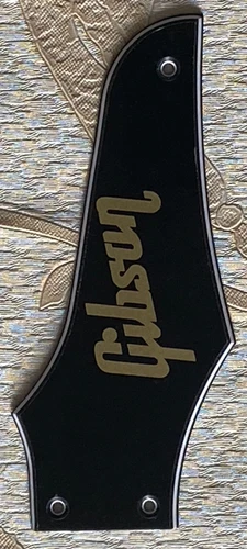 For Gibson Firebird Non-Reverse"Logo"Truss Rod Cover Guitar Pickguar 3 Ply Black
