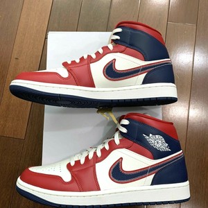 Nike Air Jordan 1 Mid SE USA Women's Size 10 Men's Size 8.5 Blue Red  DQ7648-600 | eBay