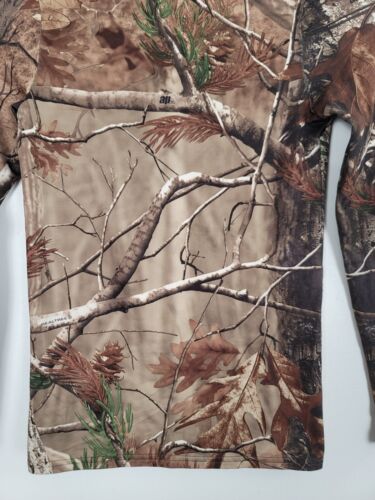 Under Armour Boys Mossy Oak Camo Coldgear Base Layer Hunting Shirt Youth Medium - Picture 3 of 8