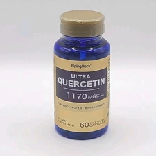 Piping Rock Ultra Quercetin 1170 mg 60 Capsules Immune Health New & Sealed