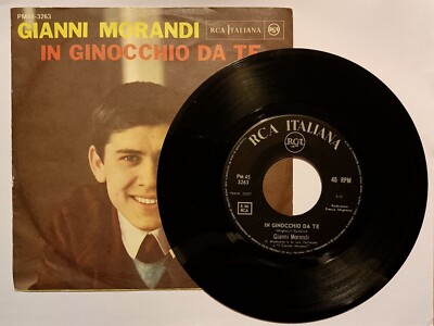 Gianni Morandi Auf dem Knie zum Te Vinyl 45 Umdrehungen Cinch. Keine Schriftzüge, keine Risse 