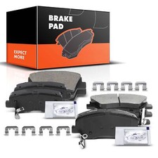 Front and Rear Ceramic Brake Pads for Hyundai Accent 2012-2017 Kia Rio 2012-2017
