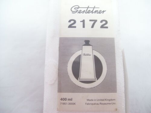 GESTETNER 2172 INK BLACK DUPLICATOR SCREEN PRINTING STENCIL 400ML TUBE GENUINE - Picture 2 of 8